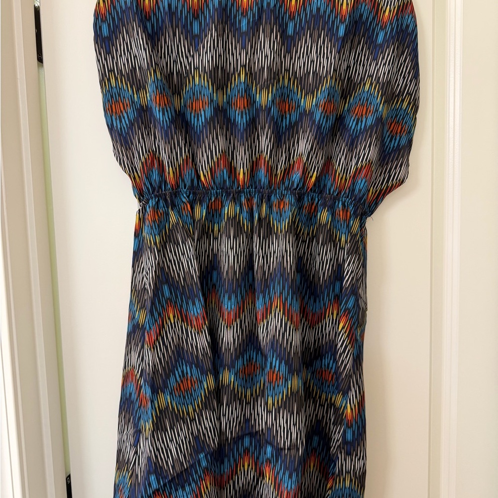 Auditions Multicolor Geometric Mini Dress